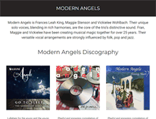 Tablet Screenshot of modernangels.com